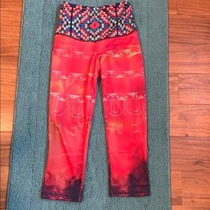 High waisted yoga Capri pants